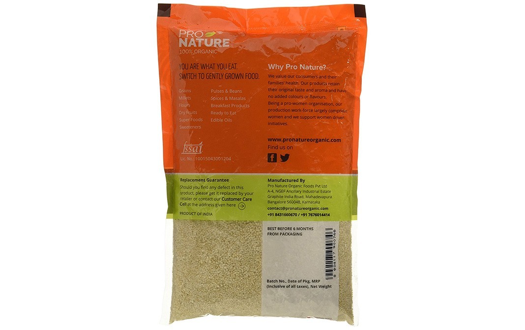 Pro Nature Organic Barnyard Millet    Pack  1 kilogram